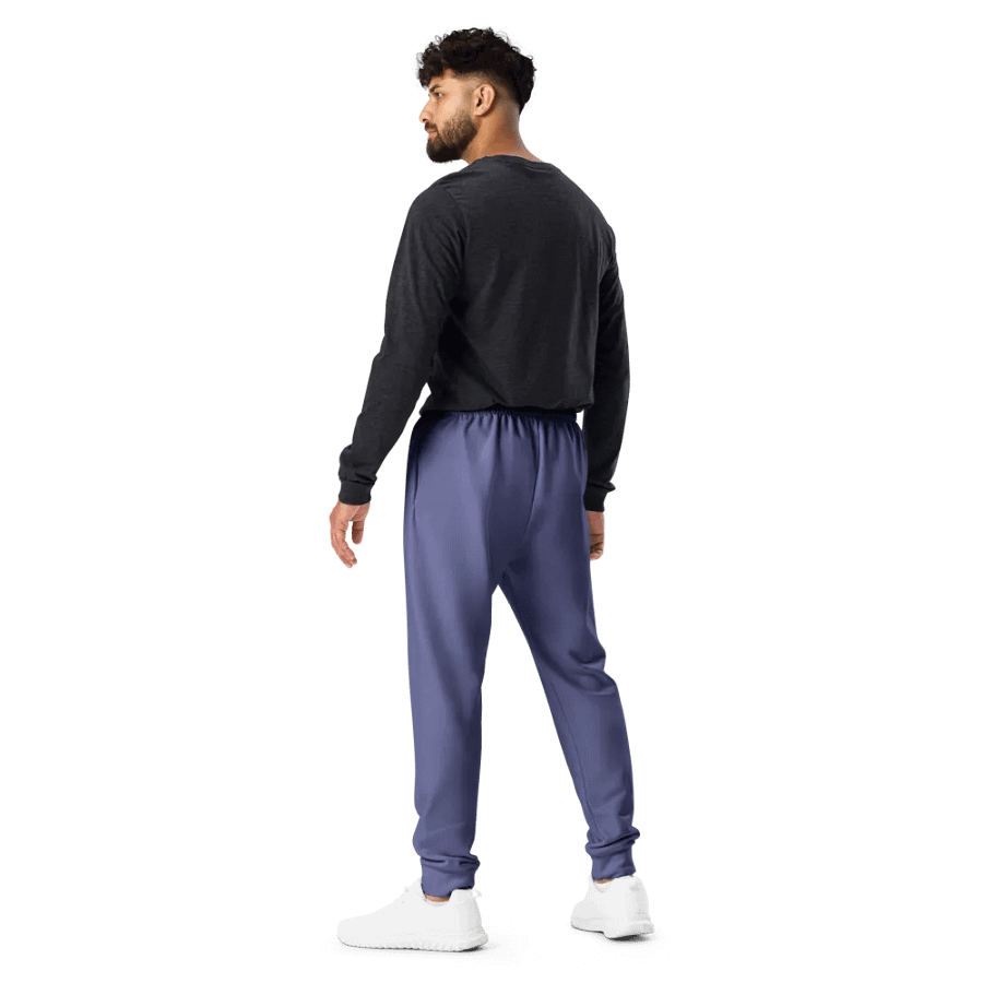 Plain Dark Purple Soft Summer Recycled Polyester Premium Men's Joggers by Treasure Pie product image (10)