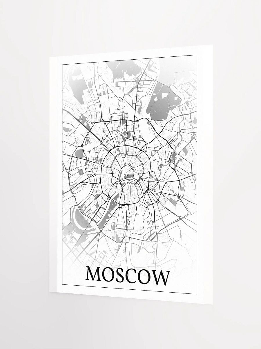Moscow, Russia, city map print product image (10)