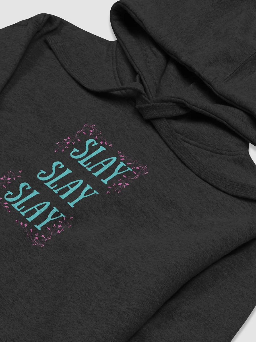 Slay All Day Turquoise Glitter Hoodie product image (14)