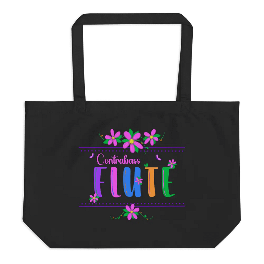 Floral Flute Large Tote - Contrabass product image (1)