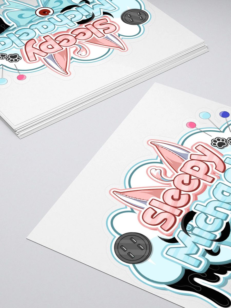 Sleepy Michaela VTuber Logo Sticker product image (4)
