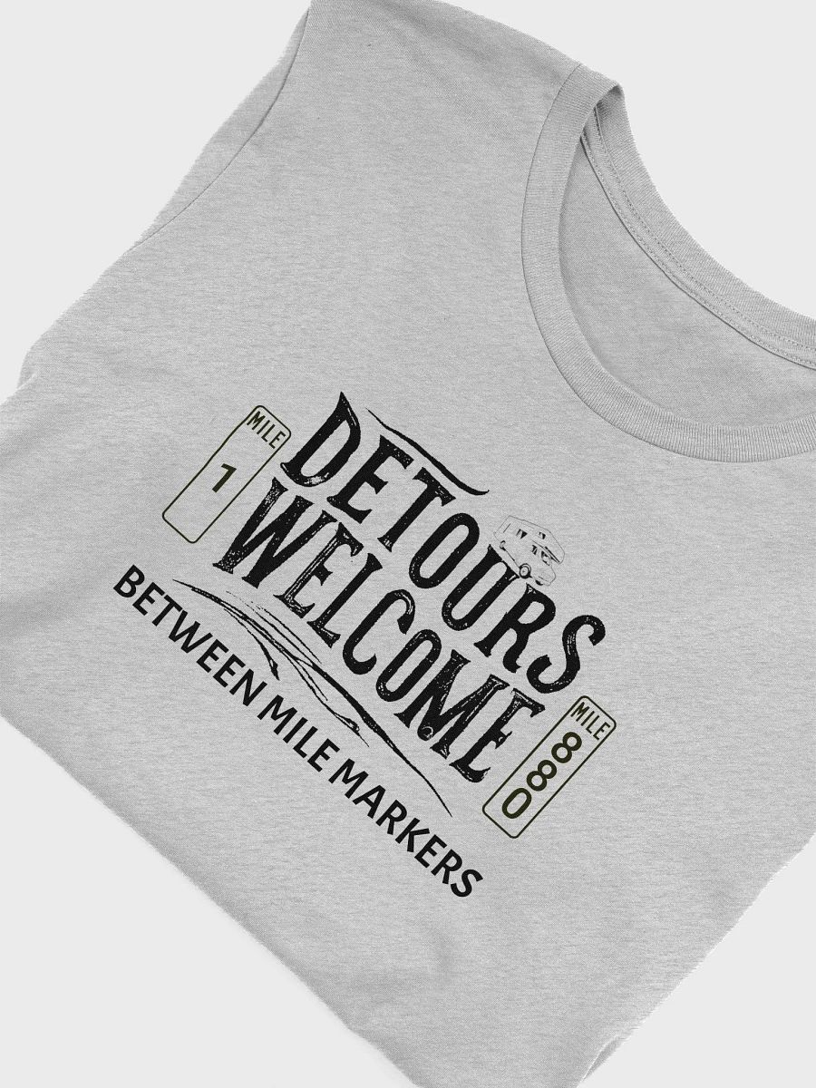 Unisex Short Sleeve Tee - Detours Welcome in Black product image (51)