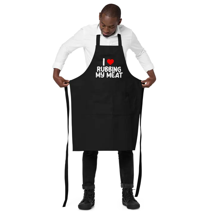 I <3 RUBBING MY MEAT - APRON product image (2)