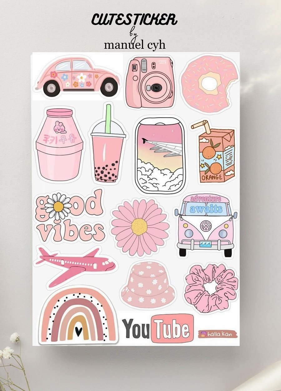 Rosy Day Essentials Sticker product image (22)