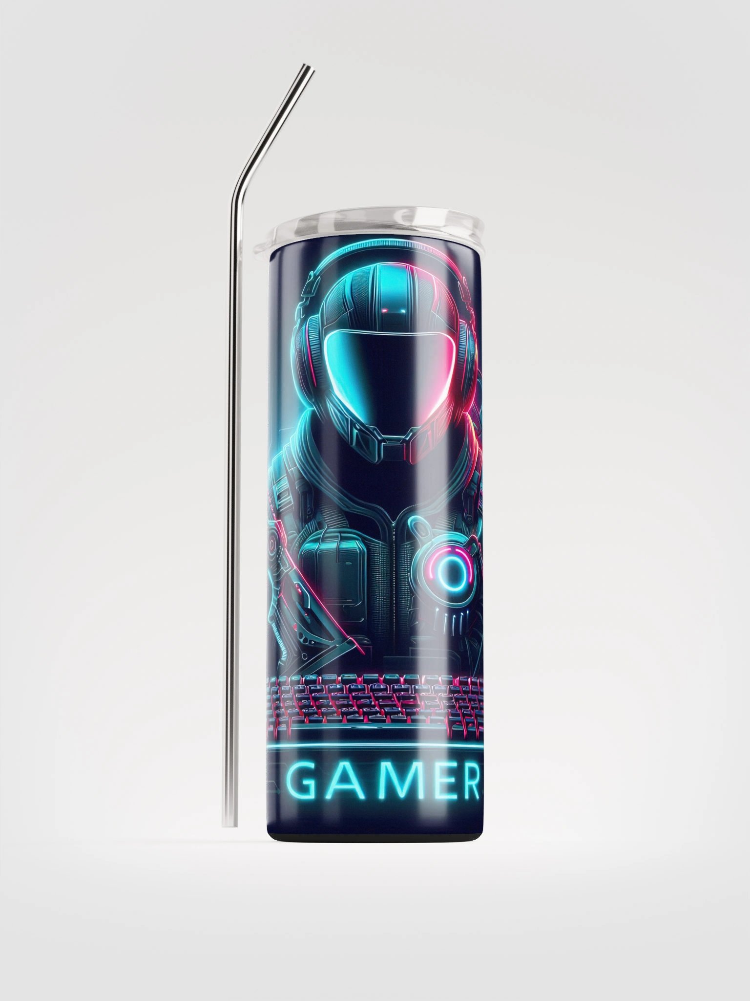 Neon Gamer Stainless Steel Tumbler product image (1)