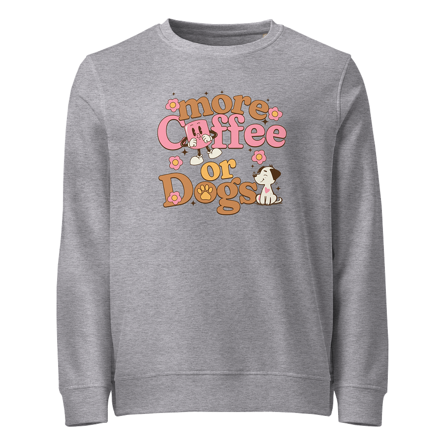 Caffeine & Canines Cartoon Sweatshirt product image (3)