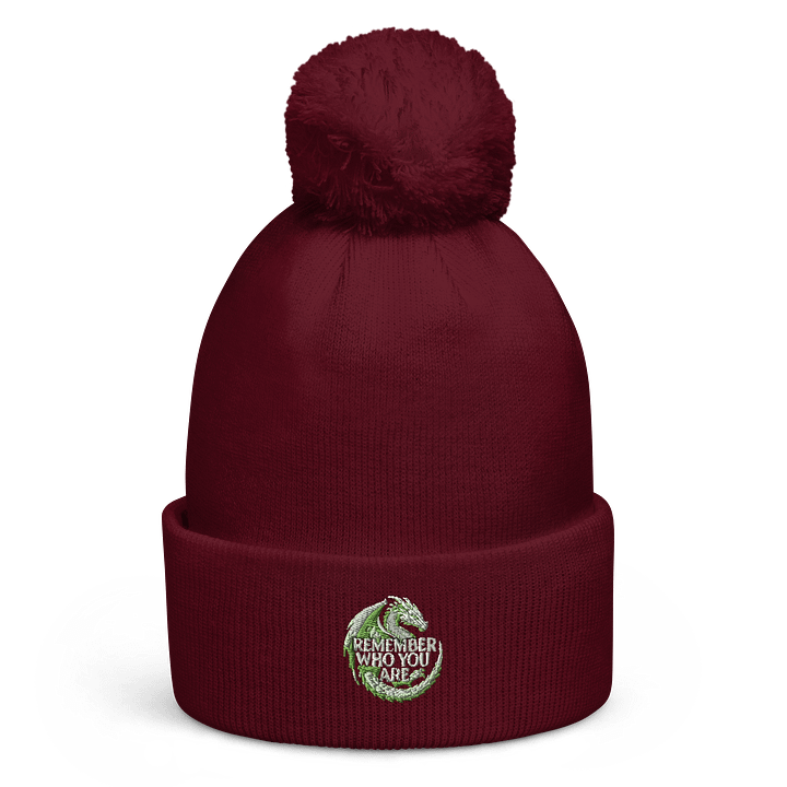 🐉 Green & White Dragon Beanie – The Guardian of the In-Between product image (1)