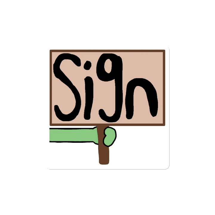 Sign (it's a magnet) product image (2)