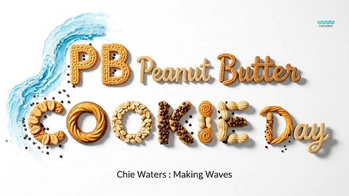 Lets make some waves 🌊 today - 

Peanut Butter Cookie Day! 🍪
AI baked a wave of nutty crumbles. 
Fave cookie dunk? 

Did You ...