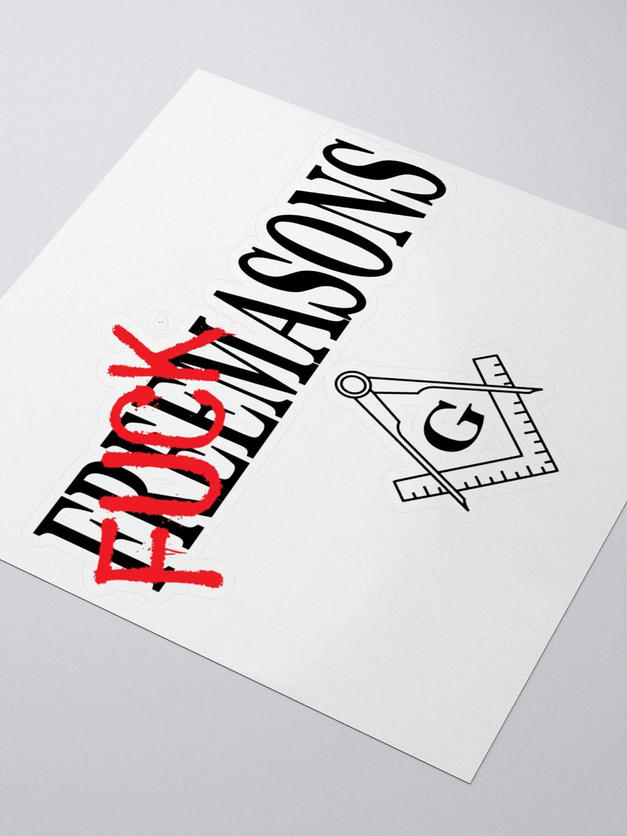 Fuck Masons - Kiss Cut Stickers product image (3)