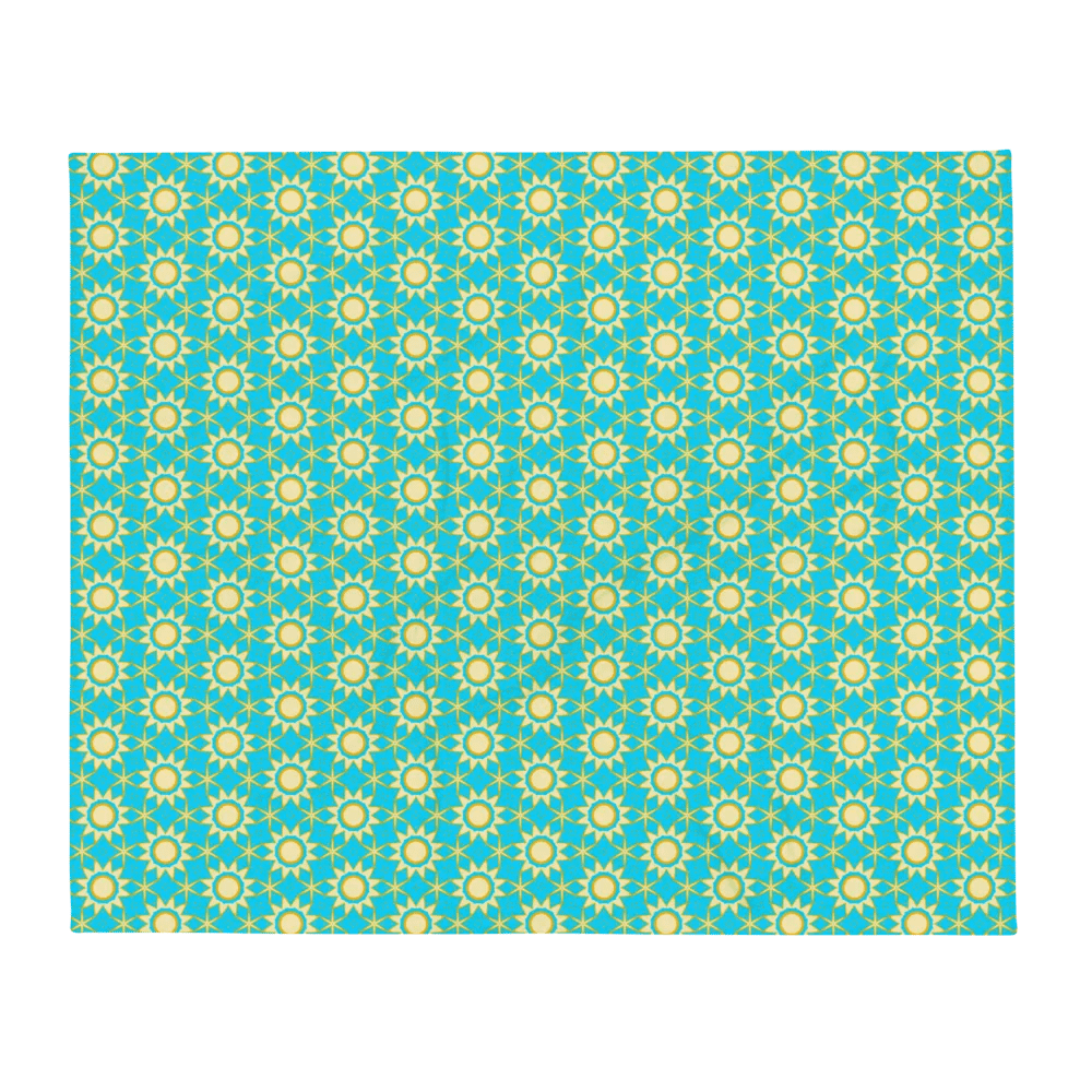 Celestial Sun & Stars Seamless Patterned Throw Blanket product image (5)