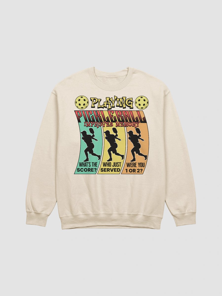 Playing Pickleball Improves Memory Ribbon Silhouette Sweatshirt product image (19)