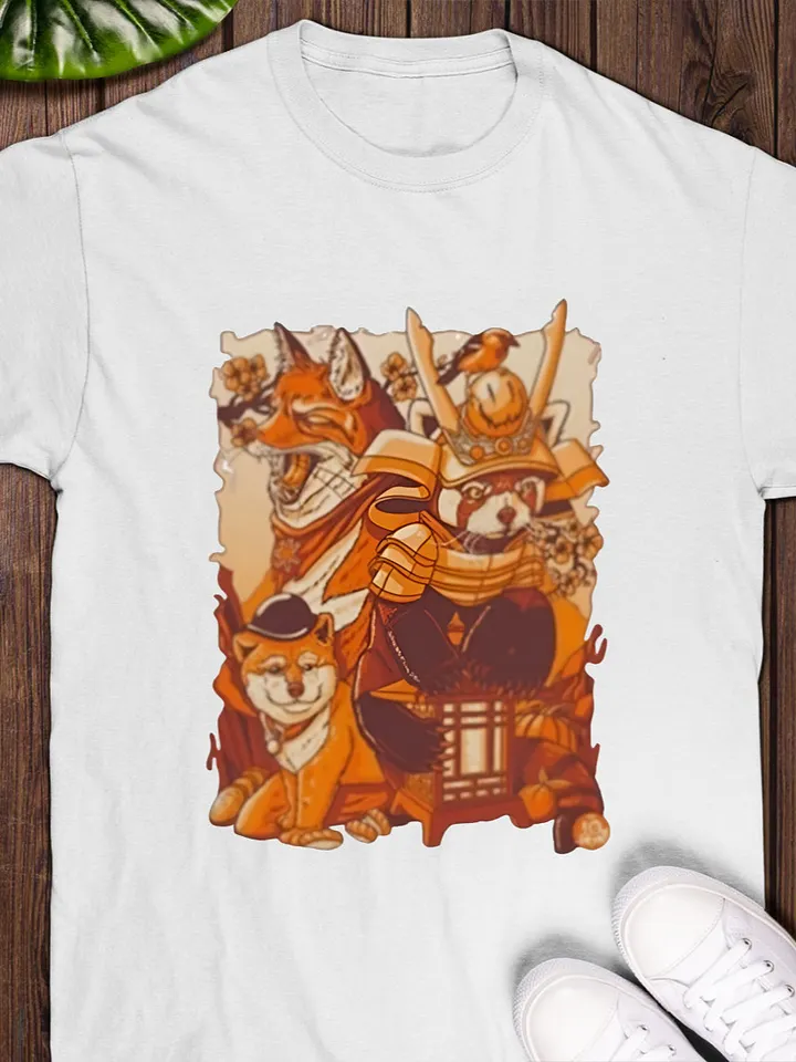 Tenhun Orange Fuzz T-Shirt product image (1)