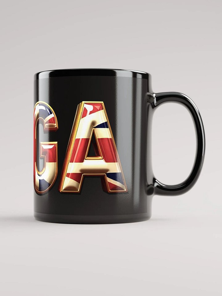 MEGA Union Jack Black Glossy Mug product image (1)