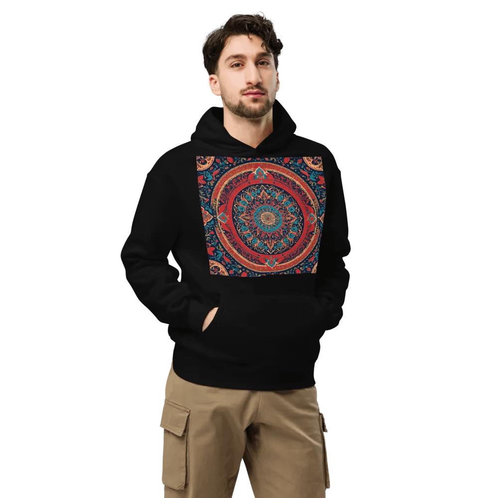Hoodie with Persian Carpet Design Mix of Beautiful Colors product image (7)