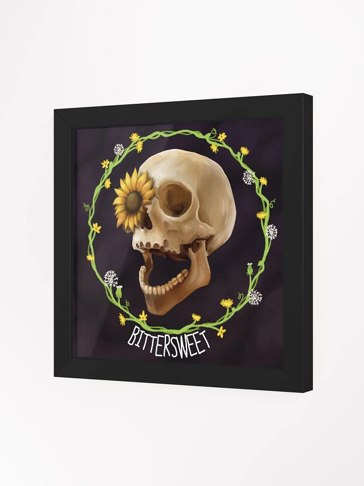 Bittersweet Skull & Sunflower Framed Poster product image (6)