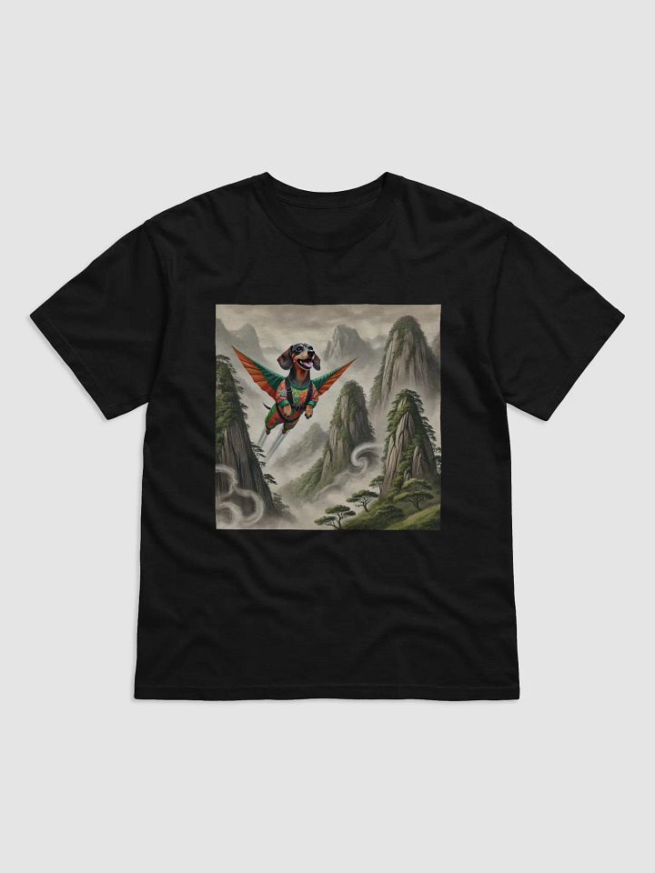 Soaring Dachshund in a Mystical Landscape T-Shirt product image (1)