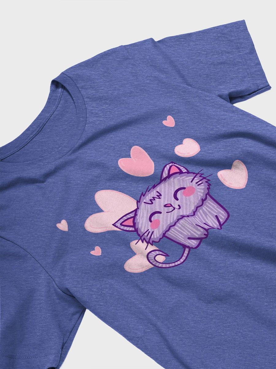 Fluffy Love - Purple Cat Illustration T-Shirt product image (18)
