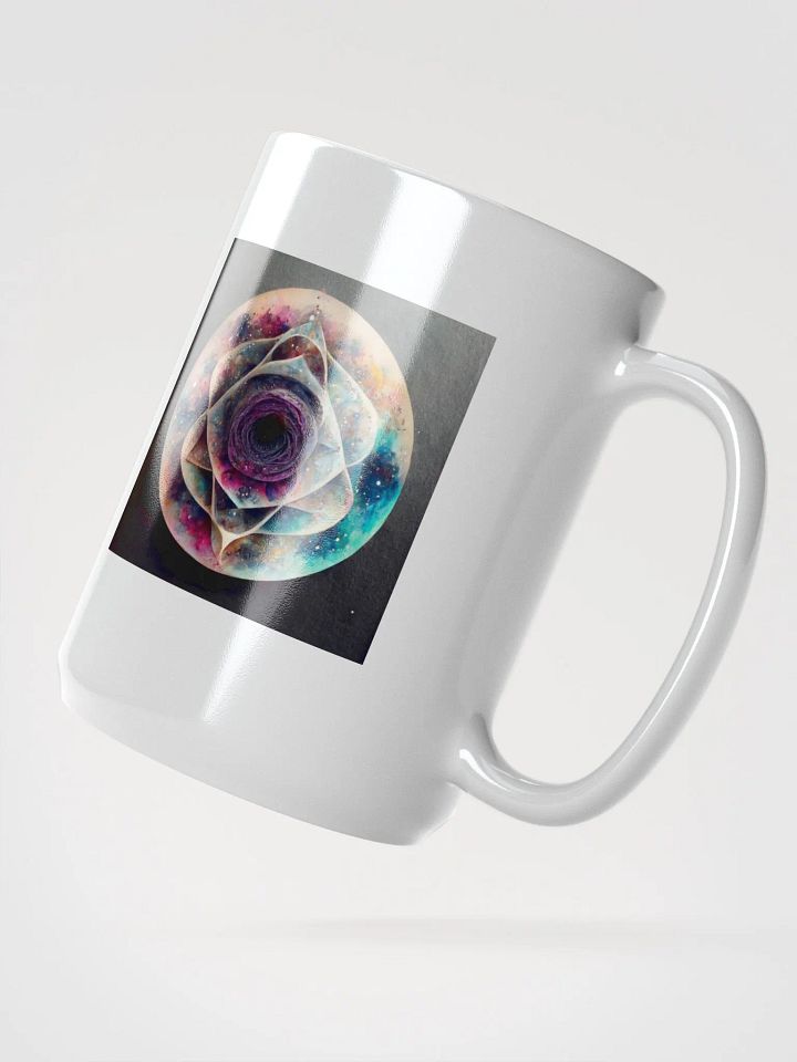 Galactic Rose White Glossy Mug product image (2)