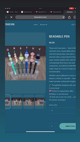 Beadable Pens! Link in bio