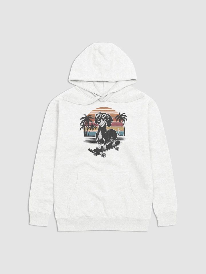 Doxie on a Skateboard Hoodie product image (1)