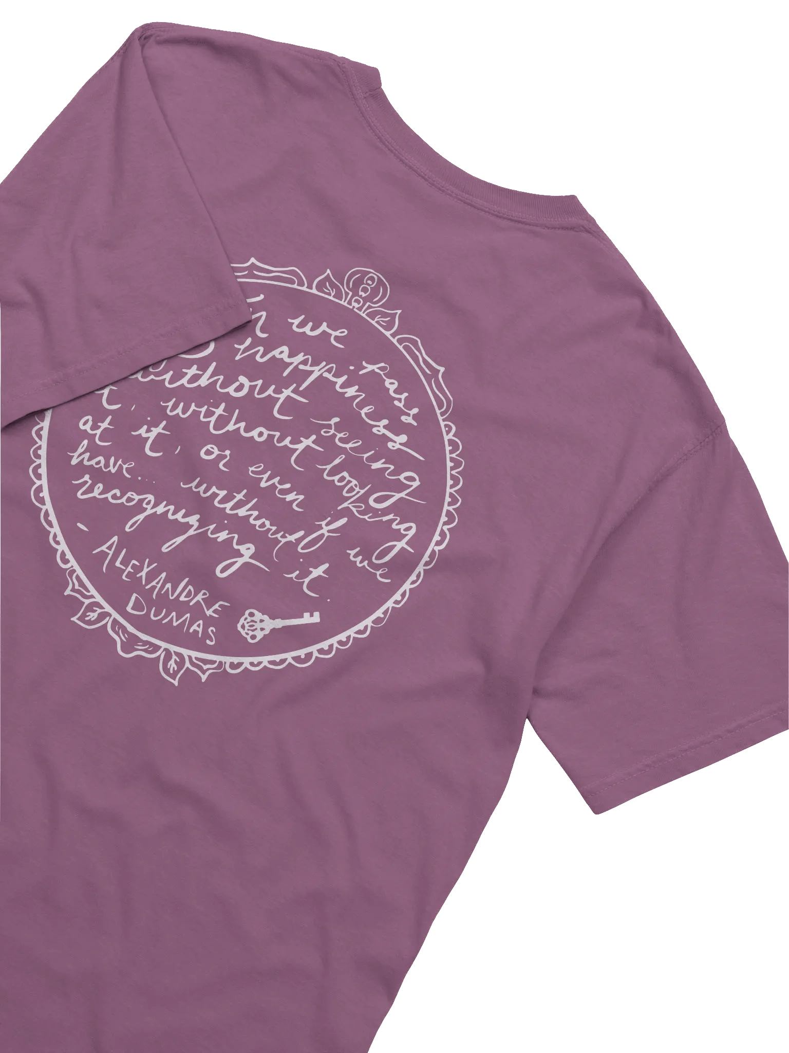 "Recognize Happiness" Comfort Colors T-Shirt (White) product image (6)