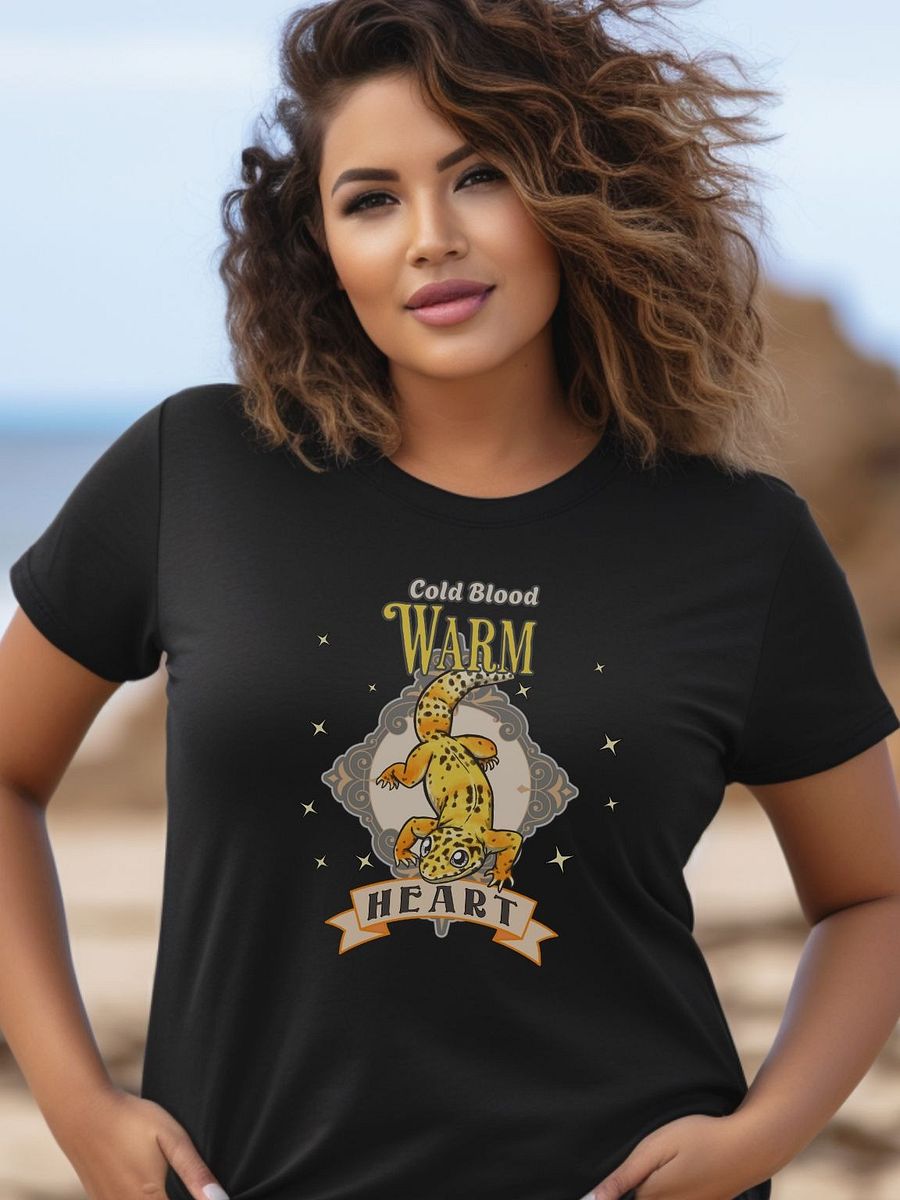 Cold Blood, Warm Heart Women's Leopard Gecko Shirt product image (1)