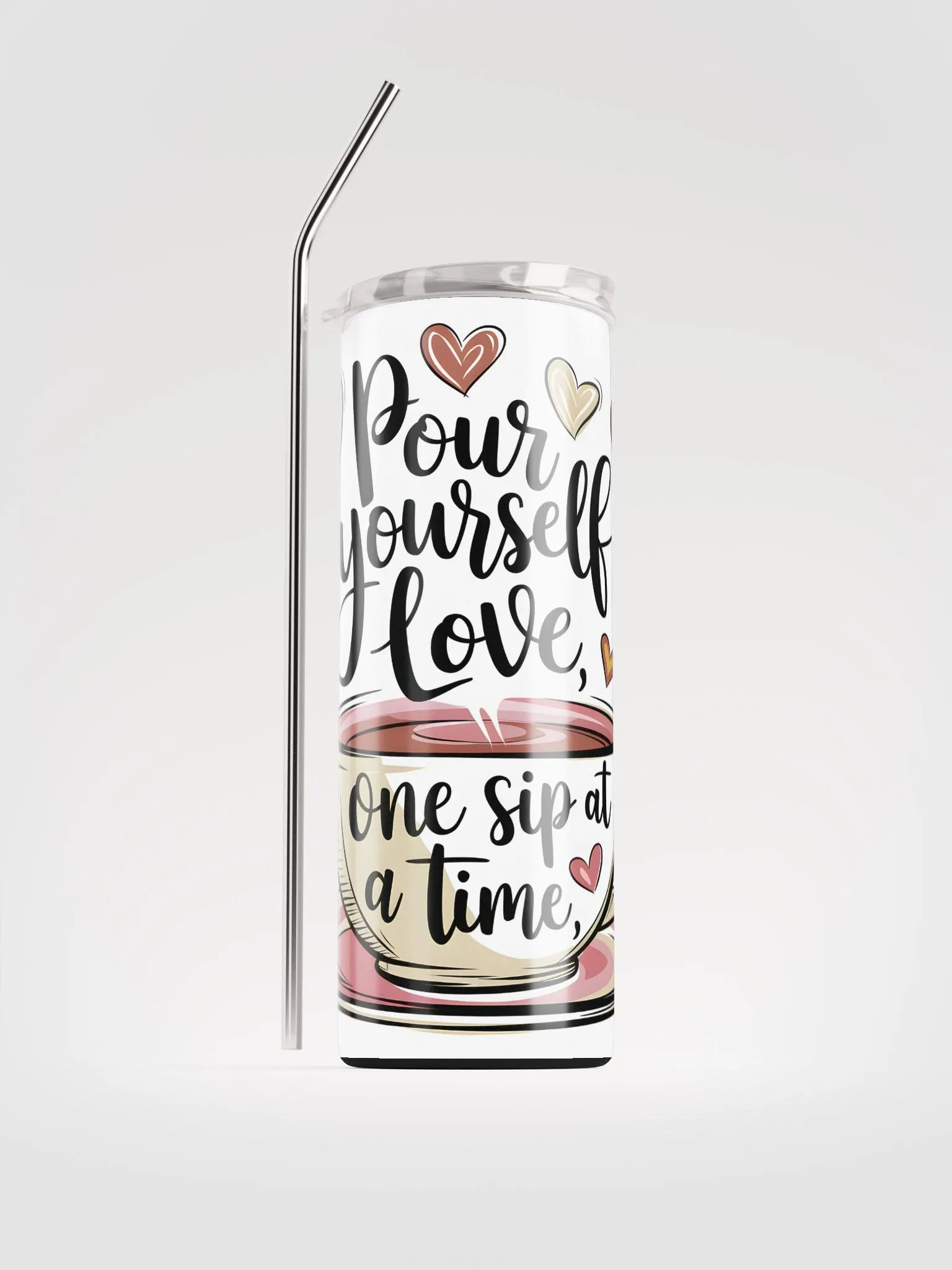 Pour Yourself Love Stainless Steel Tumbler product image (2)