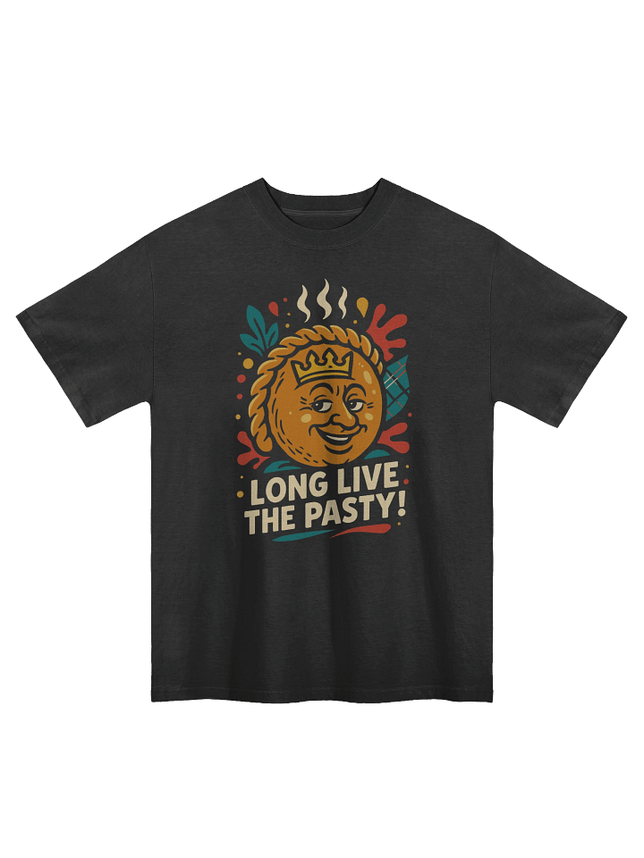 Long Live the Pasty! - Cornwall Oversized Faded T-Shirt product image (2)