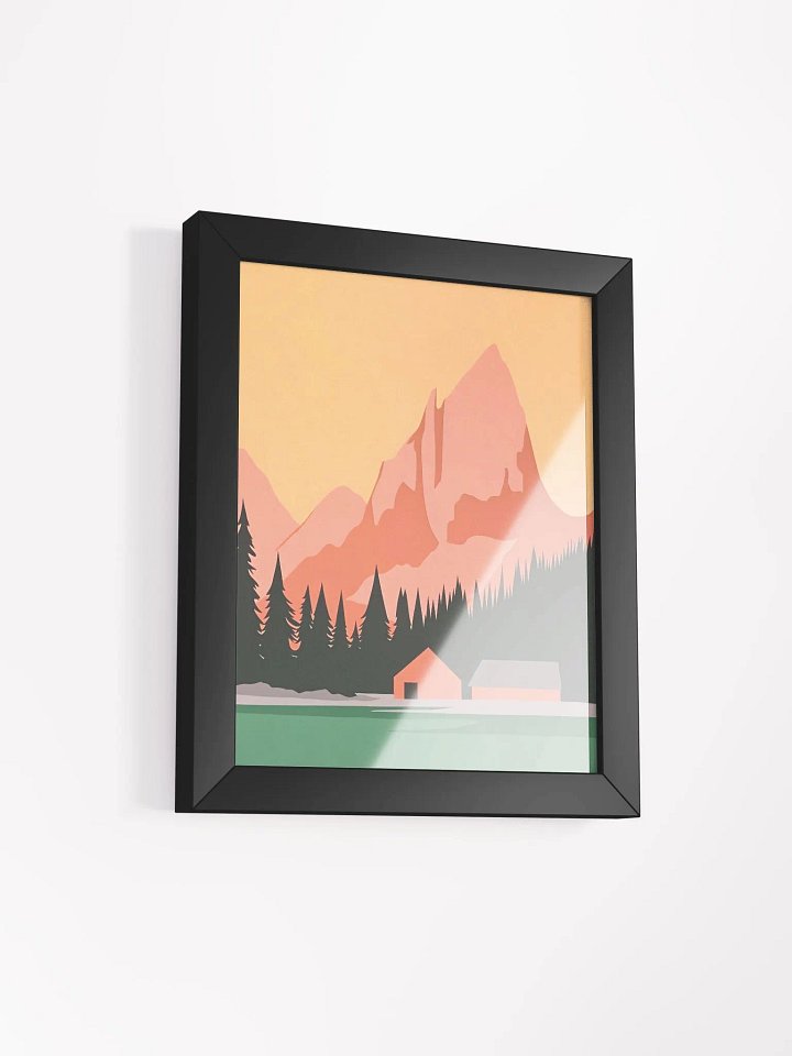 Framed Poster of a Pink Cabin product image (42)
