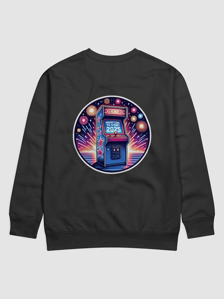 Long Sleeve Shirt Featuring Arcade Art – Glow “Insert Coin to Start 2025” product image (30)