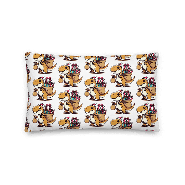 Santa-saurus All-Over Print Pillow product image (5)
