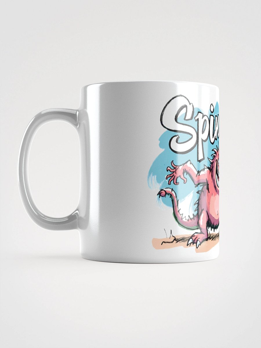 Playful Monster Spins the World: Cartoon Fun Glossy Mug product image (18)