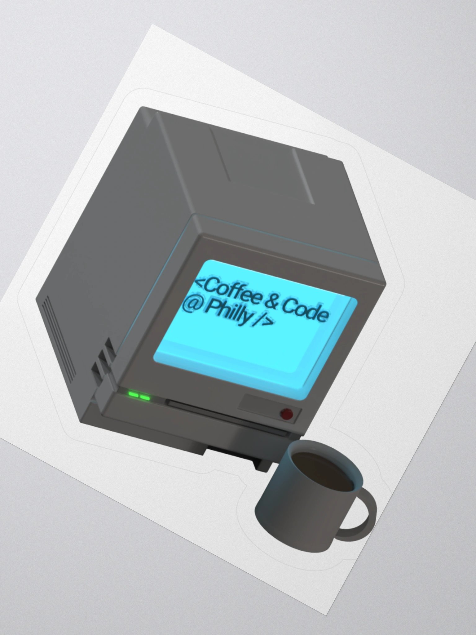 Code & Coffee Logo Sticker product image (2)