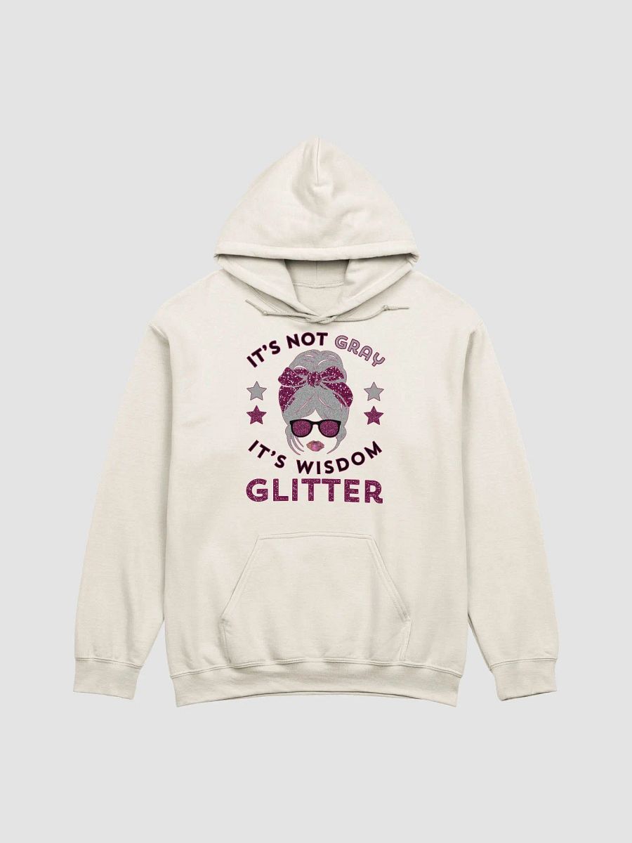 It's Not Gray It's Wisdom Glitter Funny Women's Light Hoodie product image (4)