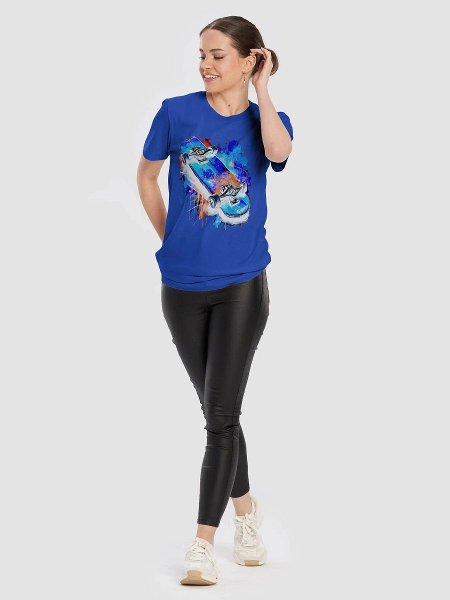 Crystal Blue Skateboard Shirt product image (10)