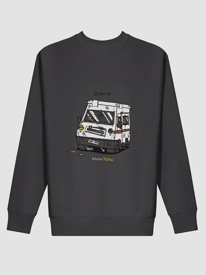 A not-ok Wheelie Yellow sweatshirt! product image (16)
