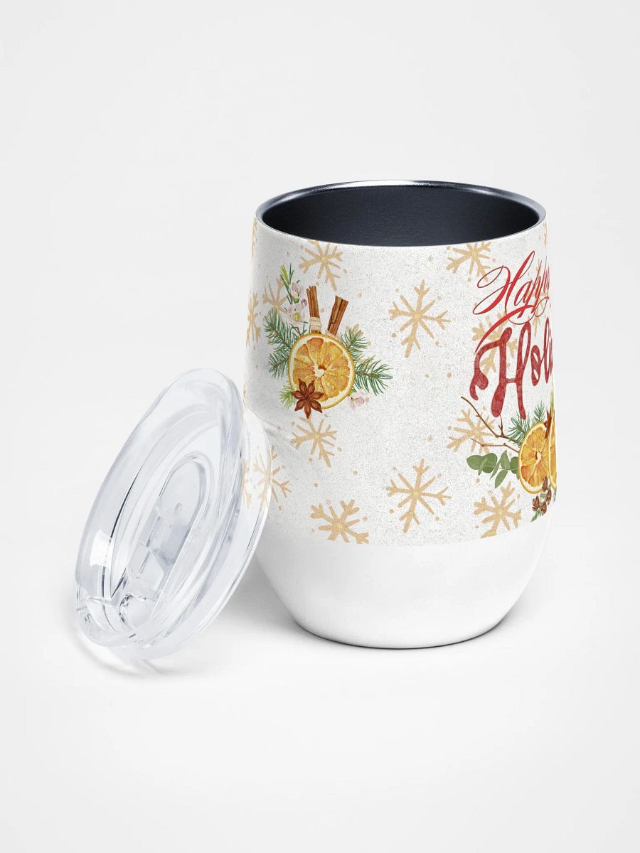 Spicy Holidays Wine Tumbler gift for moms dads friends colleagues product image (2)