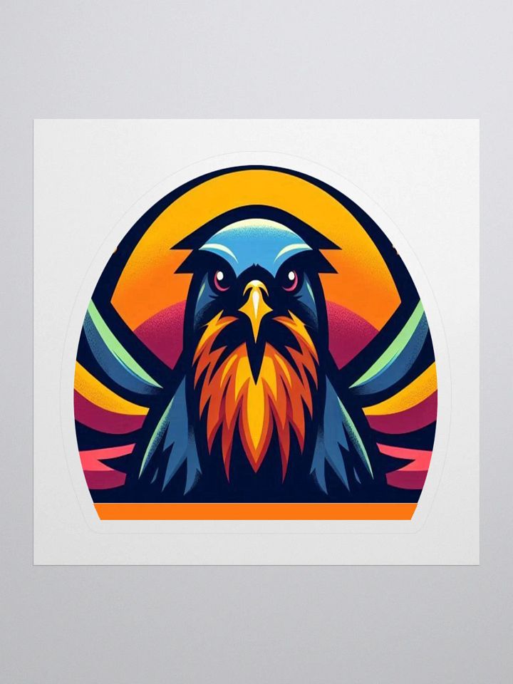 Sunset Soar Eagle Kiss Cut Stickers product image (1)