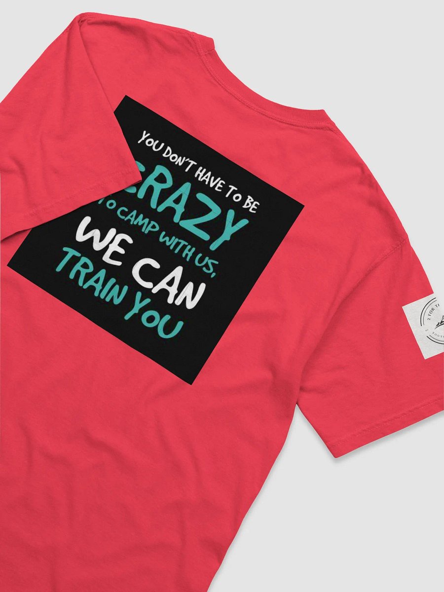 T-Shirt (Red) Crazy to camp with us product image (4)