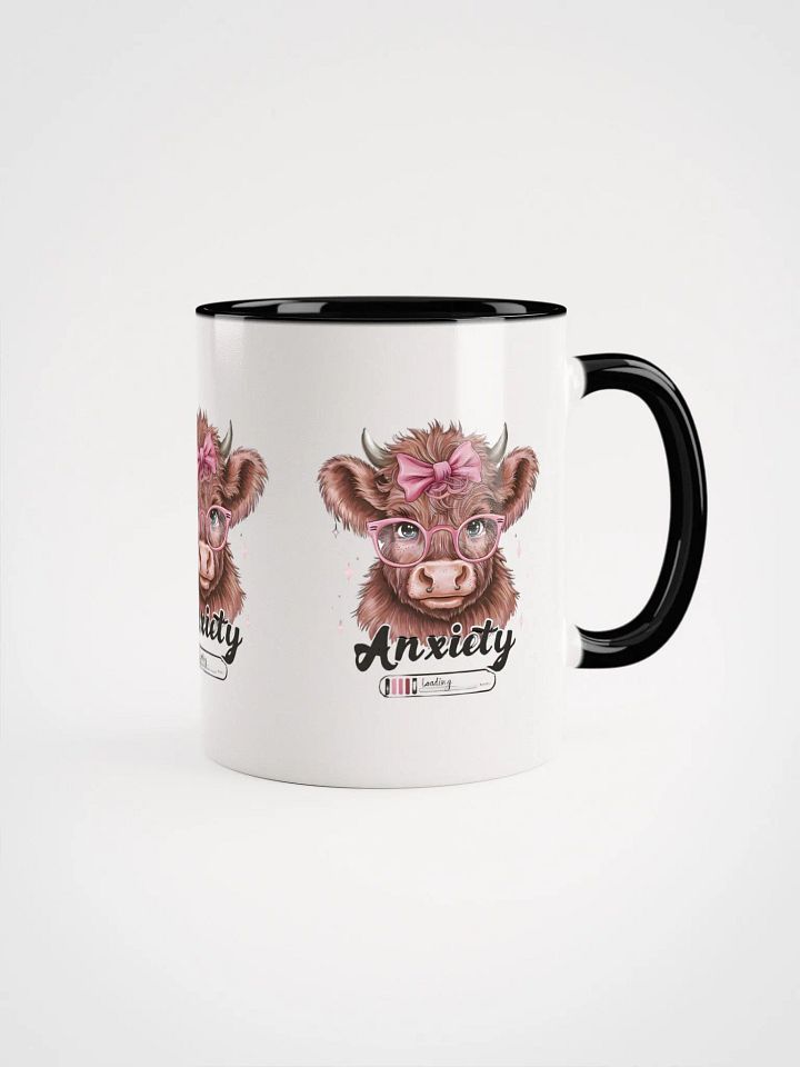 Anxiety Loading Coffee Mug – Funny Heifer Cow Design – Humorous Animal Lover Gift product image (1)
