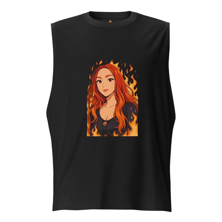Anime Red Flames Unisex Tank Top product image (1)