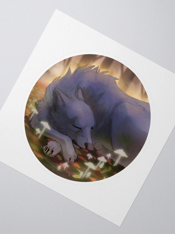 Sleeping Wolf Sticker product image (6)