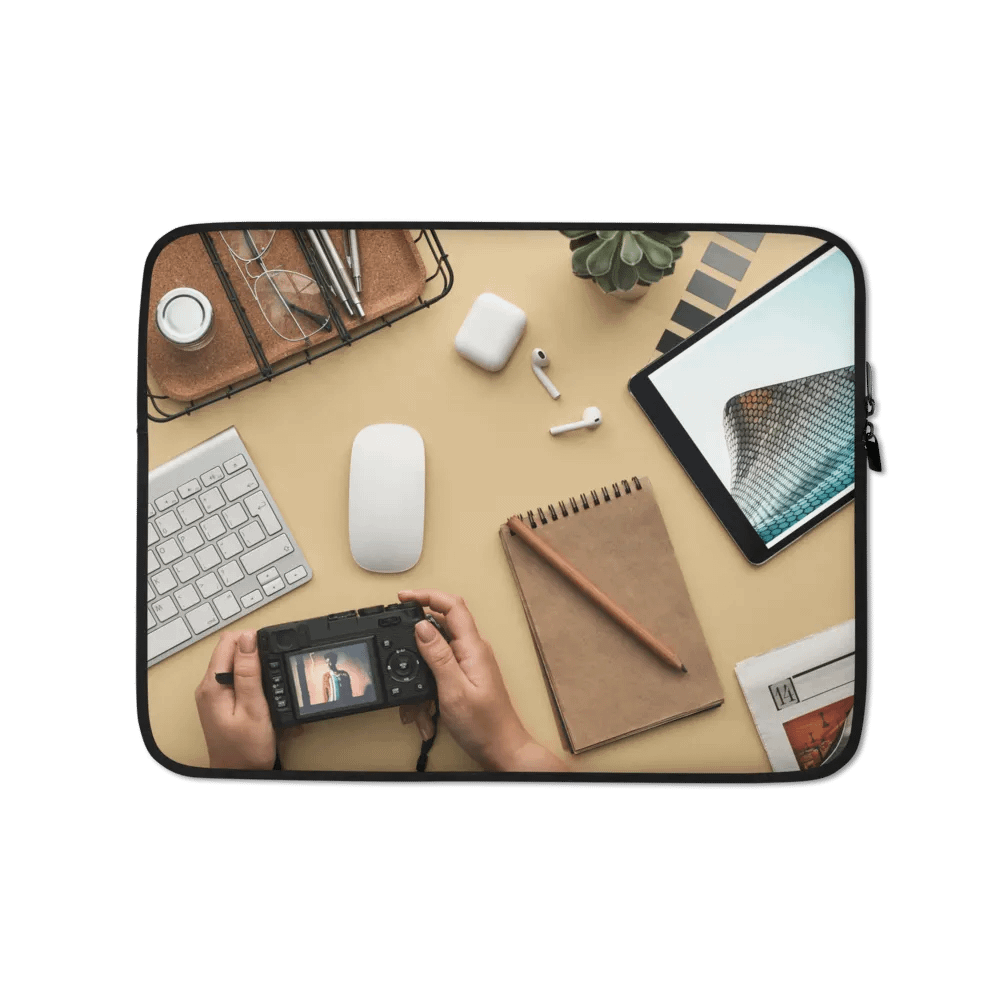 Geometric City Laptop Sleeve - Stylish Protection for Your Laptop with Modern Design product image (1)