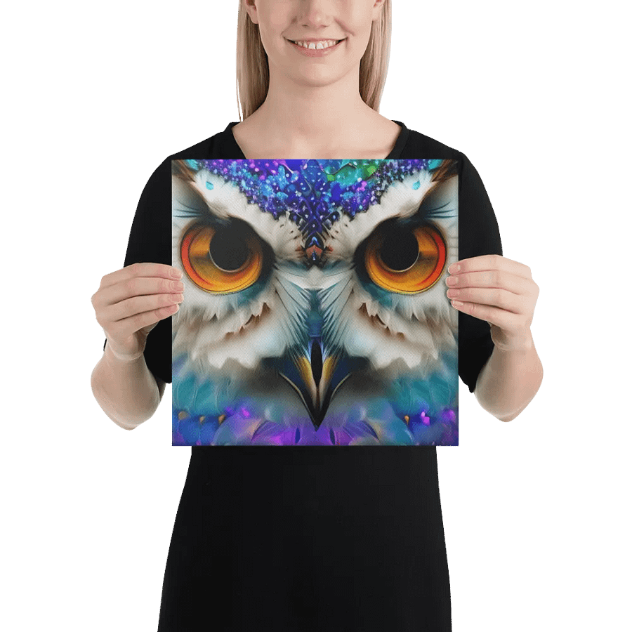 Fantasy Fractal Owl Art - v17 product image (2)