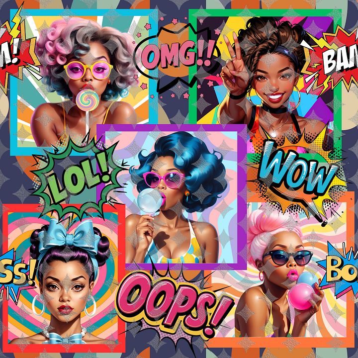 Pop Art Era Seamless Pattern product image (1)