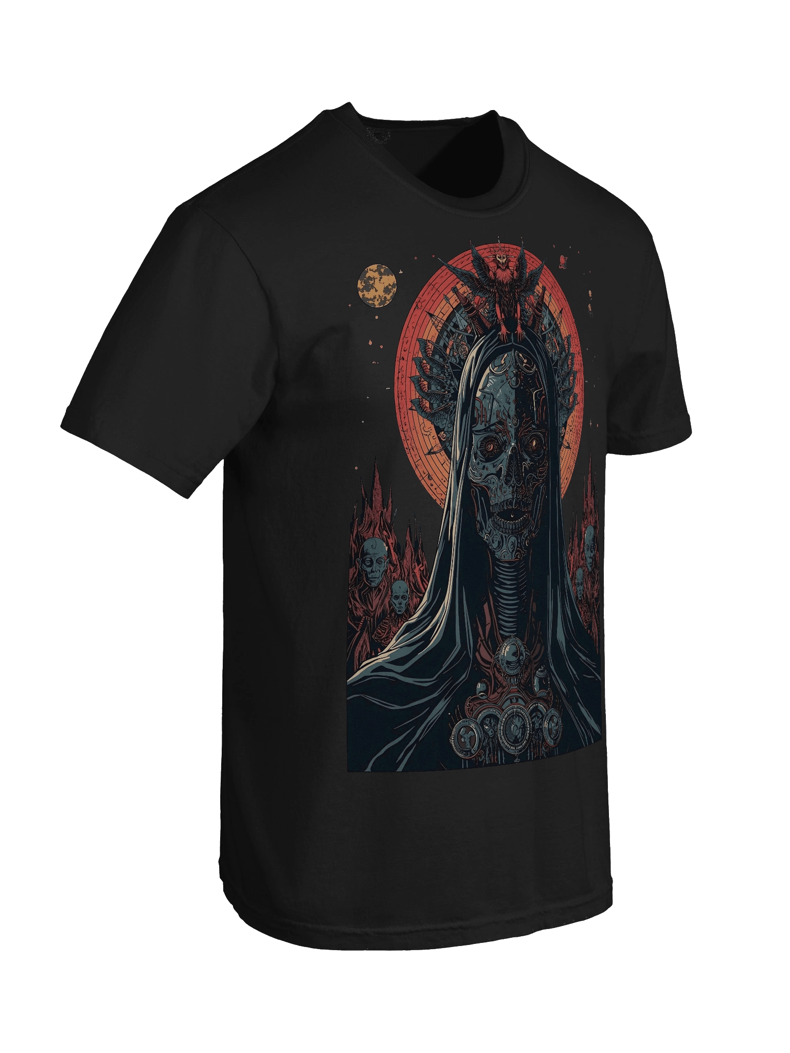 Neon Gothic Skull Heavyweight T-Shirt product image (8)