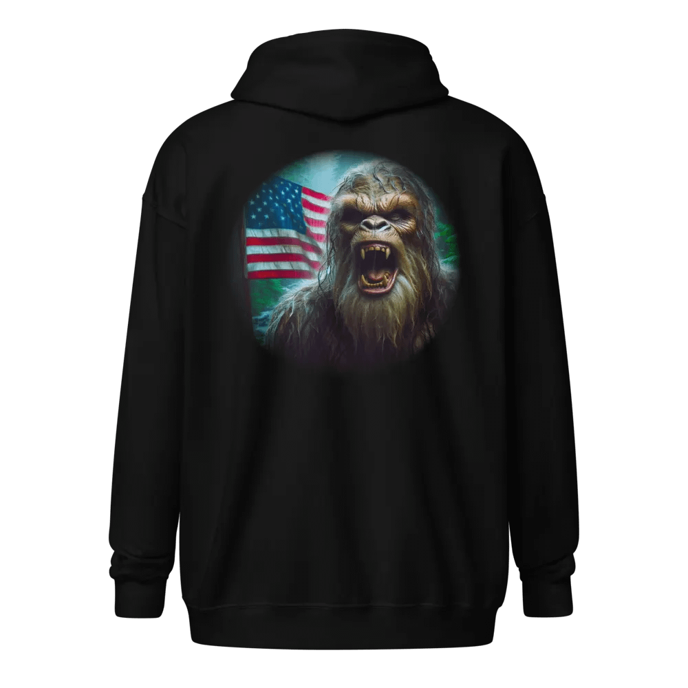 BIGFOOT YELL WITH FLAG ZIP HOODIE product image (1)