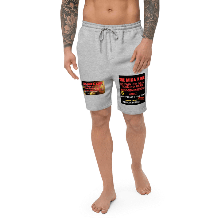 Pantalones cortos de polar para hombre para deportes The Mika King Wear,Fitness,No Pain No Gain Training Hard Edtion. product image (1)