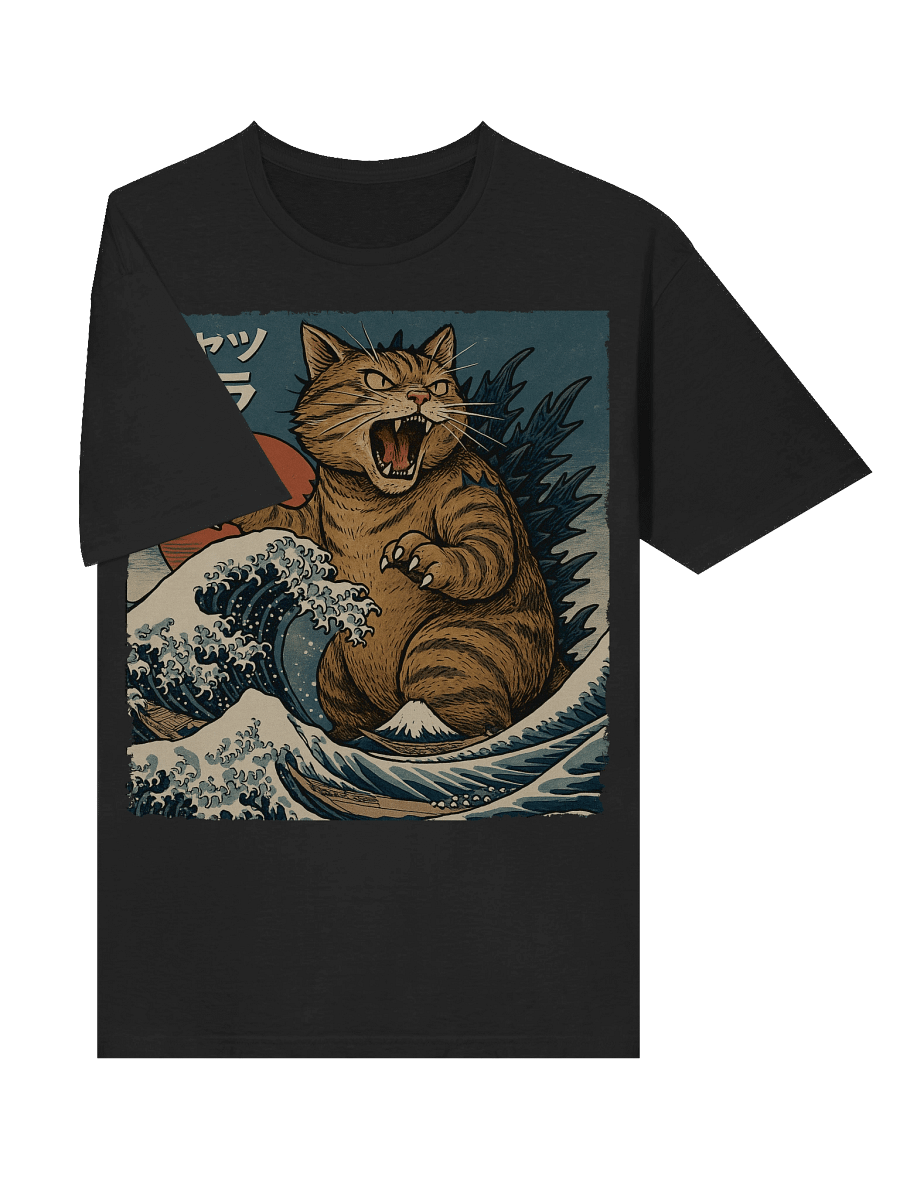 Catzilla Japanese Art T-Shirt product image (25)